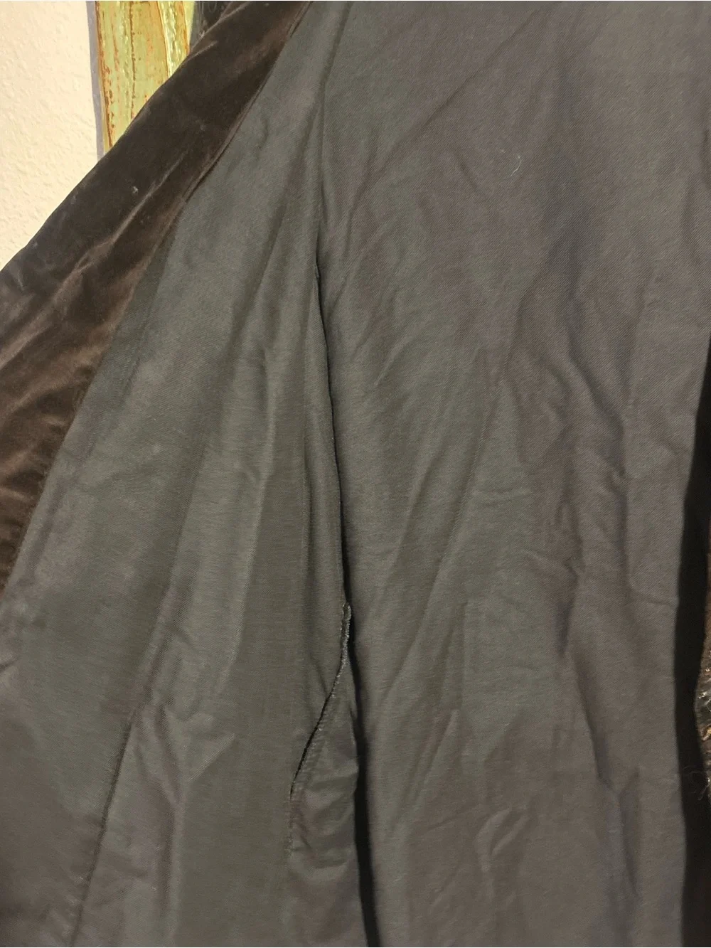 Yves saint laurent paisley velour jacket size xl